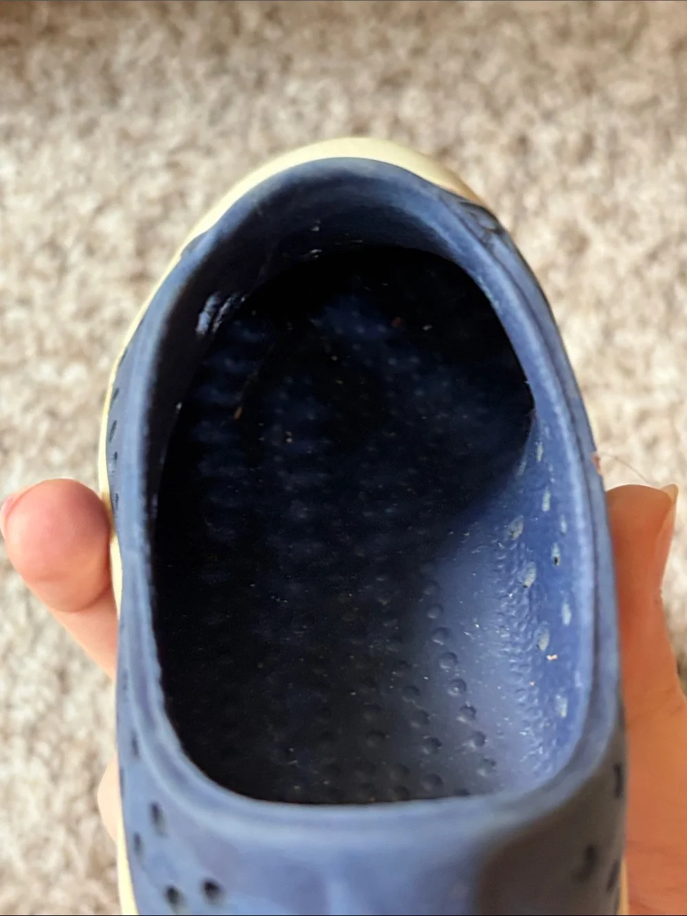 Native Kids Navy Blue and White Water Shoes